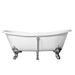 Kelpie Freestanding Bathtub – Back Profile