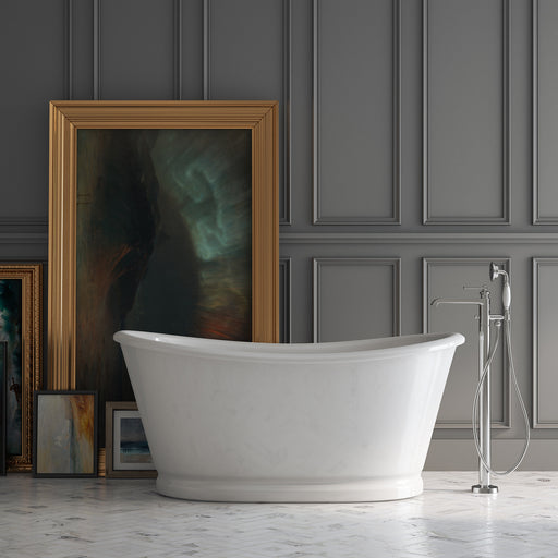Kraken Freestanding Bathtub – Matte White Finish