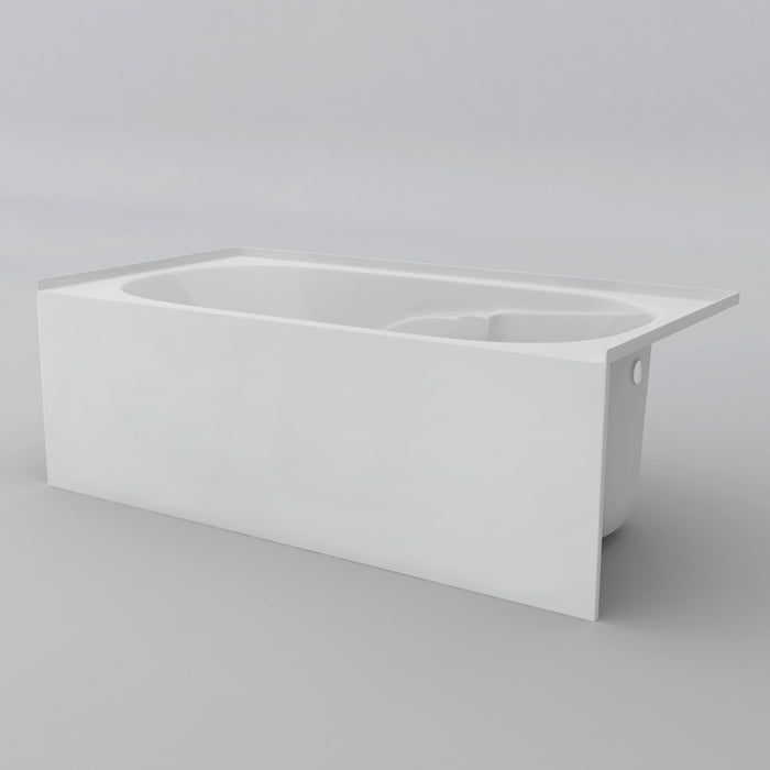 Acritec Lady Rotterdam Pure 7236 Alcove Acrylic Bathtub – 71⅞” x 36” x 21¾”