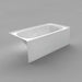 Acritec Lady Denmark Pure 6032 Alcove Acrylic Bathtub – 59⅞” x 32” x 21¾”