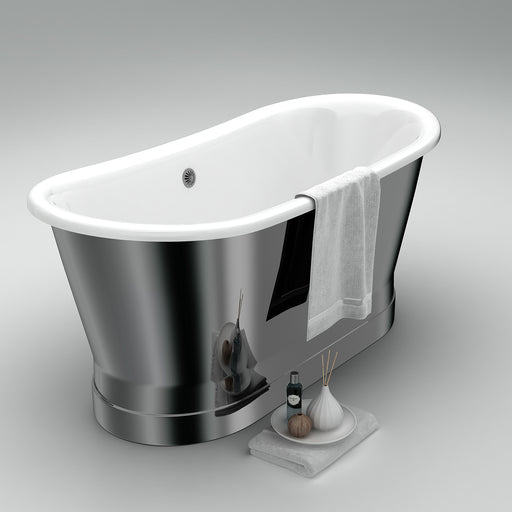 Lusca Freestanding Bathtub – Polished Stainless Finish