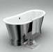 Lusca Freestanding Bathtub – Polished Stainless Finish