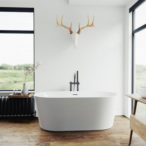Monaco Freestanding Bathtub – No Cover, Rear Profile