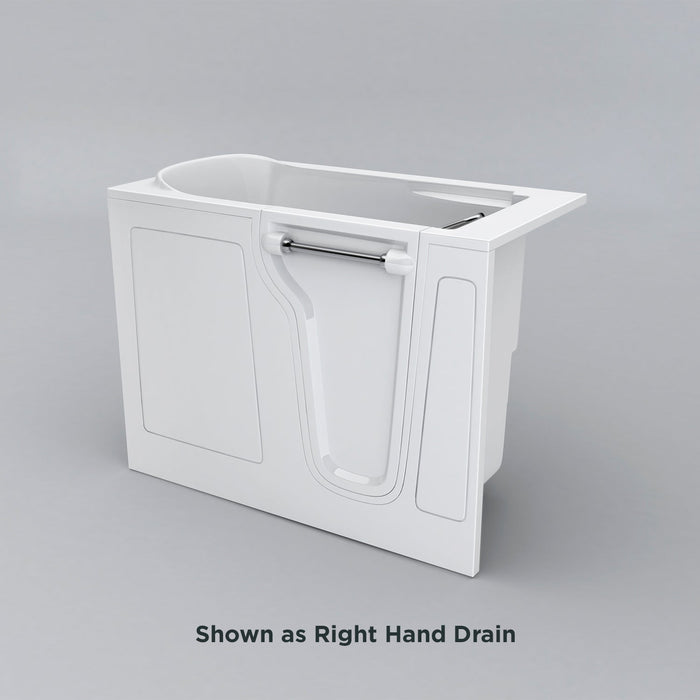 Acritec Pride 53" Walk-In Soaker Bathtub – 53" x 30" x 41" – White