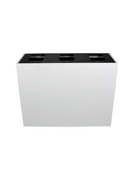 Side-rest ergonomic liners inside Mezzo triple unit