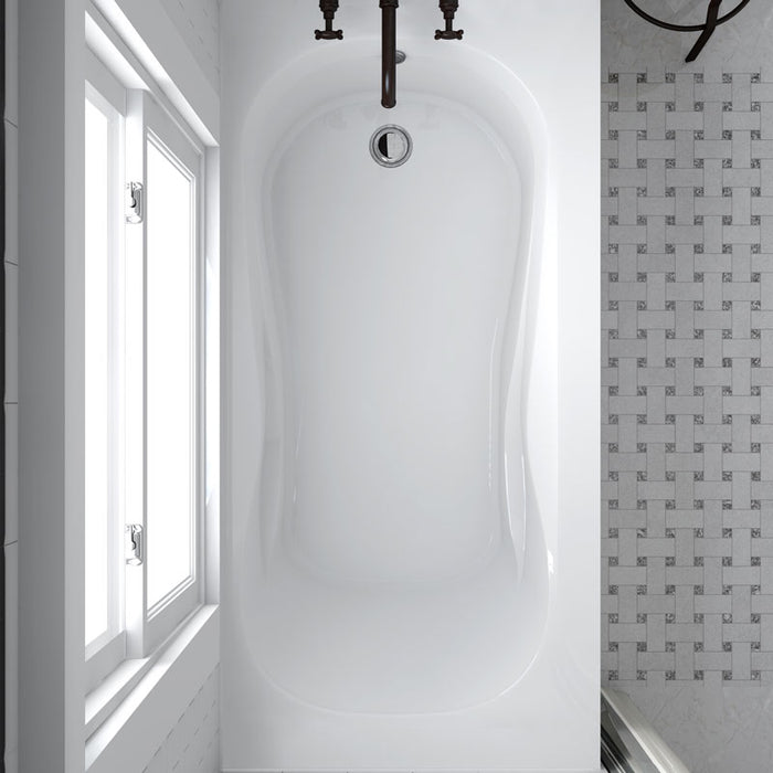 Acritec Robson 6030 Alcove Acrylic Bathtub – 59⅞" x 30" x 20"