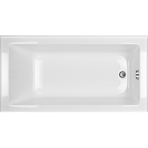 Acritec Lady Rotterdam Pure 7234 Alcove Acrylic Bathtub – 71⅞” x 34” x 21¾” – White