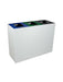 Busch Mezzo triple 170 L station – white body white with blue, green & black lids