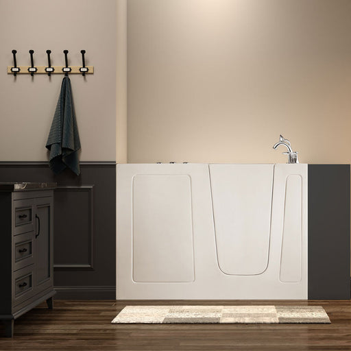 Acritec Tranquility 60" Walk-In Soaker Bathtub – 60" x 30" x 37⅜" – White