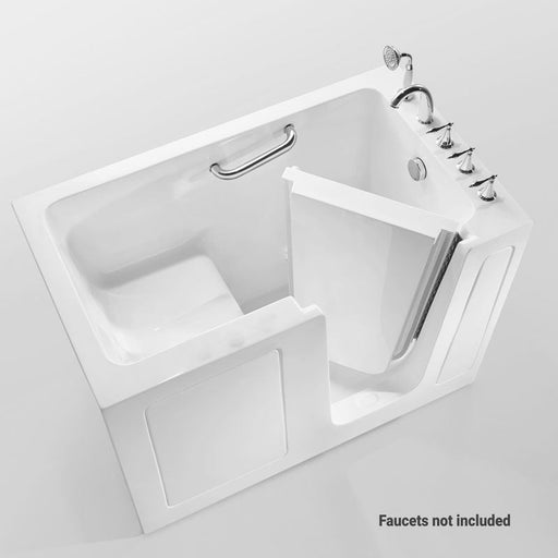 Acritec Tranquility 60" Walk-In Soaker Bathtub – 60" x 30" x 37⅜" – White
