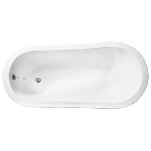 Triton Freestanding Bathtub – Top View Close-Up